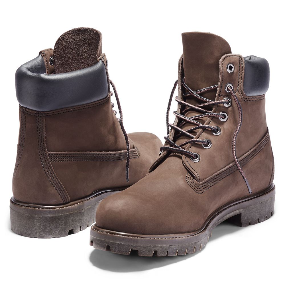 Bocanci De Zapada Timberland Barbati Maro - 6-Inch Premium Waterproof - Romania - IEQKUN564